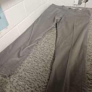 J.Crew Flex Straight Chino Pants Mens Size 36x30 Gray Slash Pocket‎ Casual